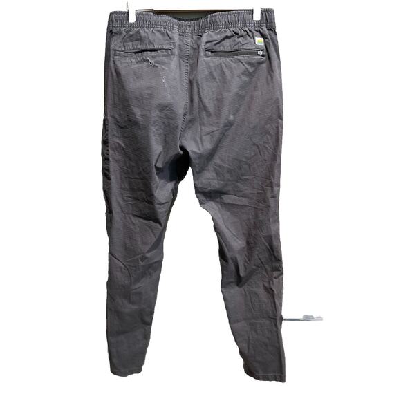 Vuori Gray Elastic Waist Pull On Drawstring Men's Pants Size Large - Picture 2 of 4